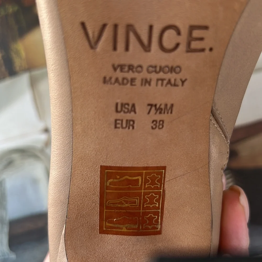 VINCE open toe booties